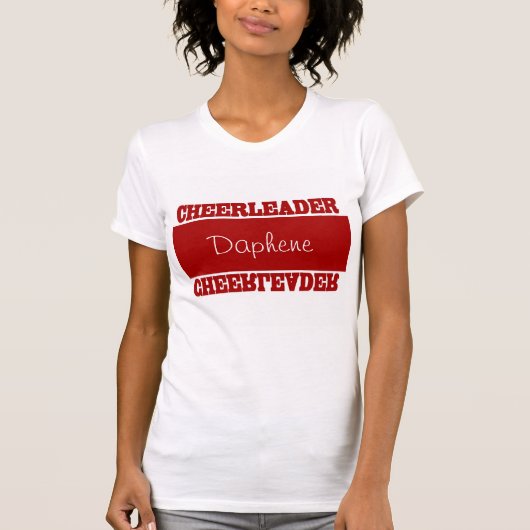 Red Custom Cheerleader T-shirt (Voorkant)