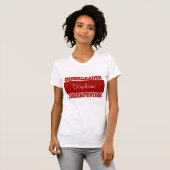 Red Custom Cheerleader T-shirt (Voorkant volledig)