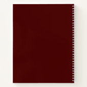 Red Custom Company Logo White | Personaliseren Notitieboek (Achterkant)