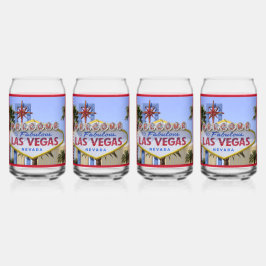 Red Custom Family Las Vegas Nevada Welkomstbord Blikvorm Glas