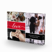 Red Custom Photo collage Weddenschap Fotoblokken (Rechts)