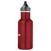 RED Custom Stainless Steel Water Bottle 18oz. Waterfles (Rechts)