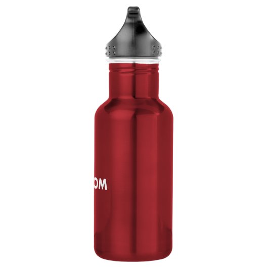RED Custom Stainless Steel Water Bottle 18oz. Waterfles (Rechts)