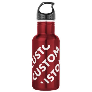 RED Custom Stainless Steel Water Bottle 18oz. Waterfles