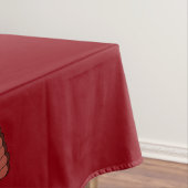 Red Custom Thanksgiving Table Cloth Turkije Tafelkleed (Voorbeeld)