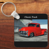 Red Customized Pickup Truck Sleutelhanger (Voorkant)