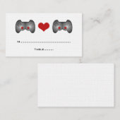 Red Cute Gamer Place Card Plaatskaartje (Voorkant / Achterkant)