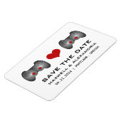 Red Cute Gamer sparen de Datum Magnet Magneet (Linkerzijde)
