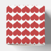 Red Cute Hearts Pattern Favor Boxes Bedankdoosjes (Bovenkant)