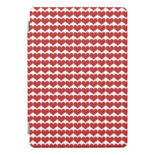 Red Cute Hearts Pattern iPad Mini Hoesje iPad Pro Cover