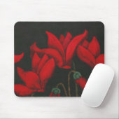 "Red Cycalman" Floral Mousepad Muismat (Met muis)