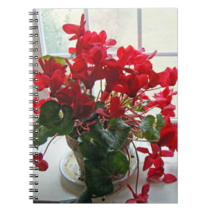 Red Cyclamen Flowers Notitieboek
