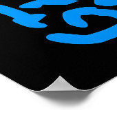 Red Cyclops Alien – Funky Neon Pop Kunstmonster Poster (Hoek)