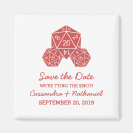 Red D20-apparaat Opslaan Datum magneet