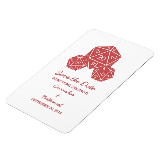 Red D20-apparaat Opslaan Datum magneet (Linkerzijde)