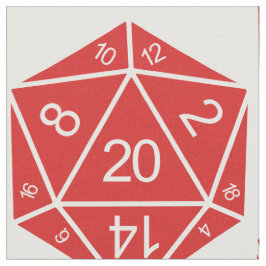 Red D20-stookolie Stof