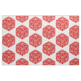 Red D20-stookolie Stof
