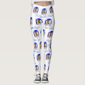 Red Dachshund ANGEL Leggings (Voorkant)