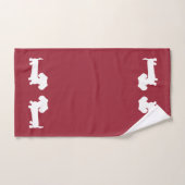 Red Dachshund Bath Towel Set Handhanddoek Wash Clo Bad Handdoek (Handdoek)