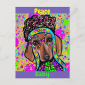 RED DACHSHUND BRIEFKAART (Voorkant)
