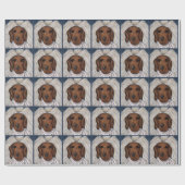 Red Dachshund Cadeaupapier (Vlak)