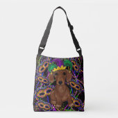 Red Dachshund Crossbody Tas (Voorkant)