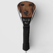 RED DACHSHUND GOLFHEADCOVER (Voorkant)