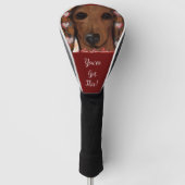 Red Dachshund Golfheadcover (Voorkant)