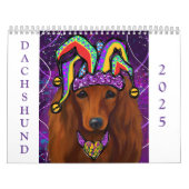 Red Dachshund Kalender (Hoes)