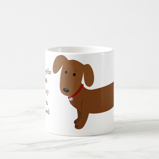 Red Dachshund Owner Humor Koffiemok (Center)