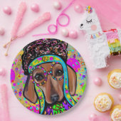 RED DACHSHUND PAPIEREN BORDJE (Feest)