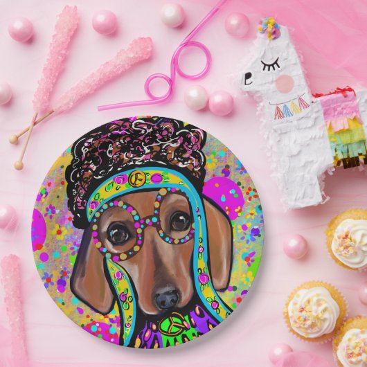 RED DACHSHUND PAPIEREN BORDJE (Feest)