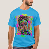 RED DACHSHUND T-SHIRT (Voorkant)