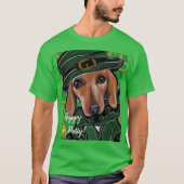RED DACHSHUND T-SHIRT (Voorkant)