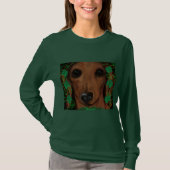 Red Dachshund T-shirt (Voorkant)