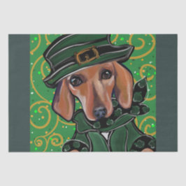 RED DACHSHUND TISSUEPAPIER