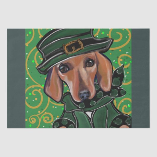 RED DACHSHUND TISSUEPAPIER (Voorkant)