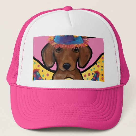 RED DACHSHUND TRUCKER PET (Voorkant)