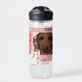 Red Dachshund Waterfles (Voorkant)