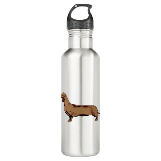 Red Dachshund Waterfles (Voorkant)