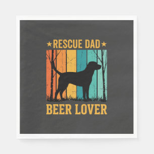 Red Dad Bierliefhebber Vintage Hond Servet