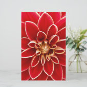 Red Dahlia Briefpapier (Staand voorkant)