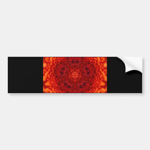 RED DAHLIA BUMPERSTICKER