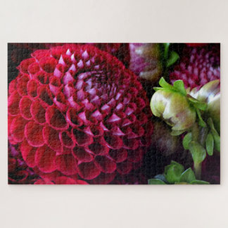 Red Dahlia Challenge Puzzle Legpuzzel