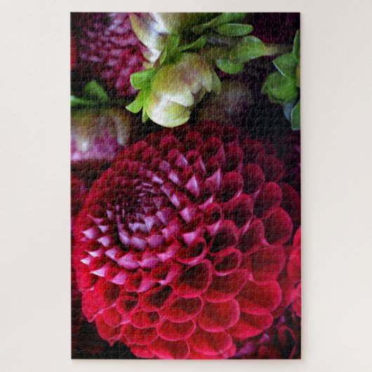 Red Dahlia Challenge Puzzle Legpuzzel (Verticaal)