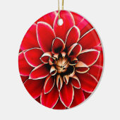 Red Dahlia, digitale kunst Keramisch Ornament (Links)