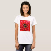 Red Dahlia, digitale kunst T-shirt (Voorkant volledig)