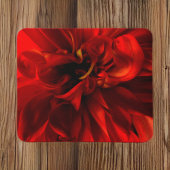 Red Dahlia Extreme Closeup Mouse Pad Muismat