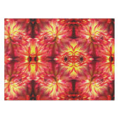 Red Dahlia Flower Abstract Natuur Pattern Tafelkleed (Voorkant (Horizontaal))