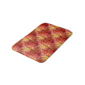 Red Dahlia Flower Natuur Pattern Badmat (Gekanteld)